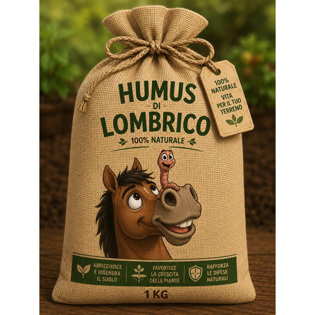 Humus di Lombrico da Letame Equino 100% Puro